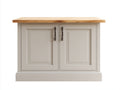 Aparadores de madera 120x45x85 cm - Blanco roto-Natural - Diseño clásico